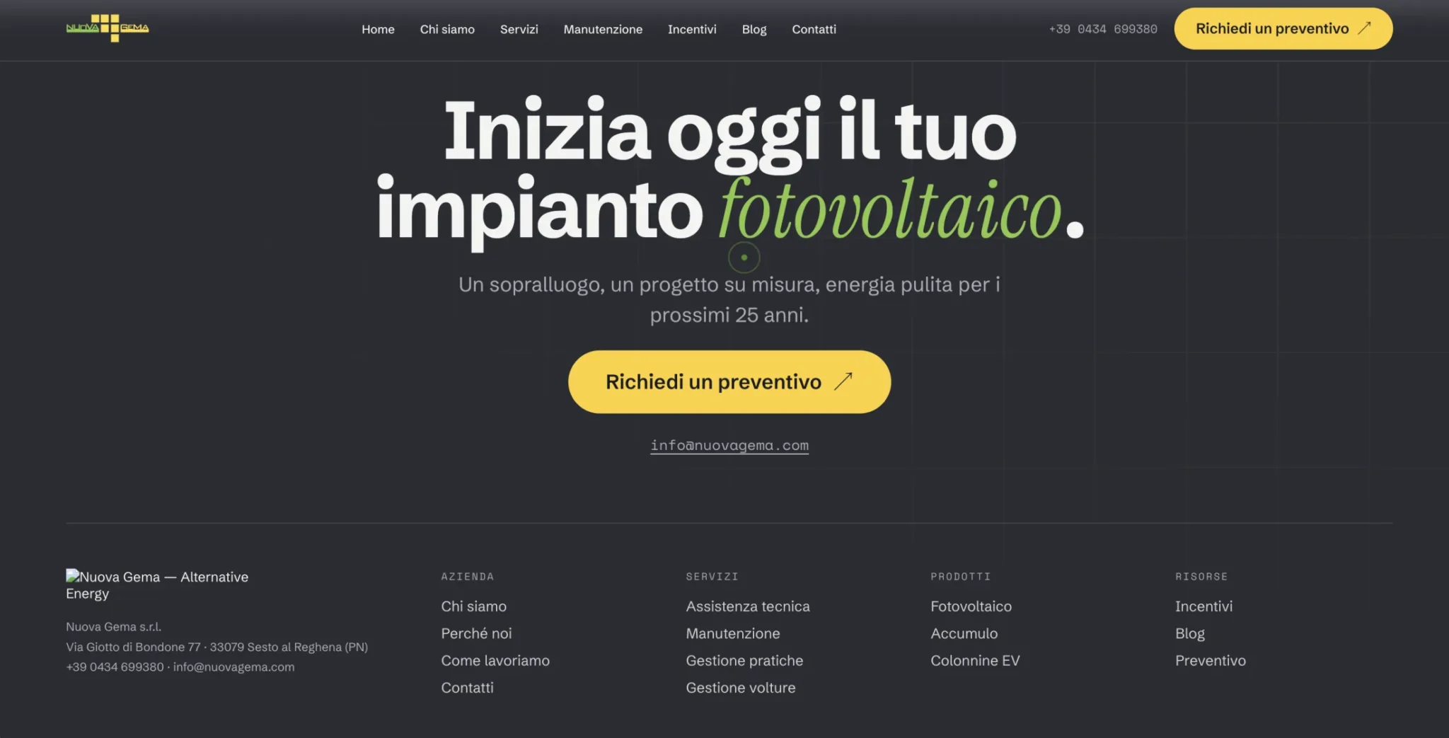 Sezione editoriale del sito Nuovagema
